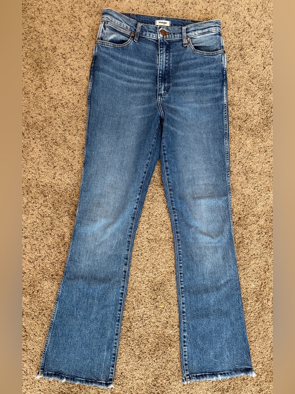 Wrangler Blue Ankle Crop Jeans - Picture 2 of 8